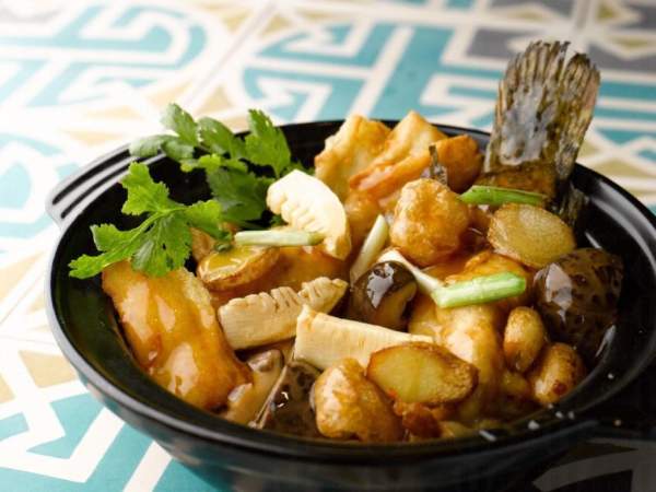 南海一號餐廳的鎮店之寶 ── 古法雙冬燘斑翅。(照片來源:南海一號) 香港